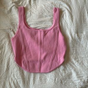 Alterd State Cropped Pink Tank Top